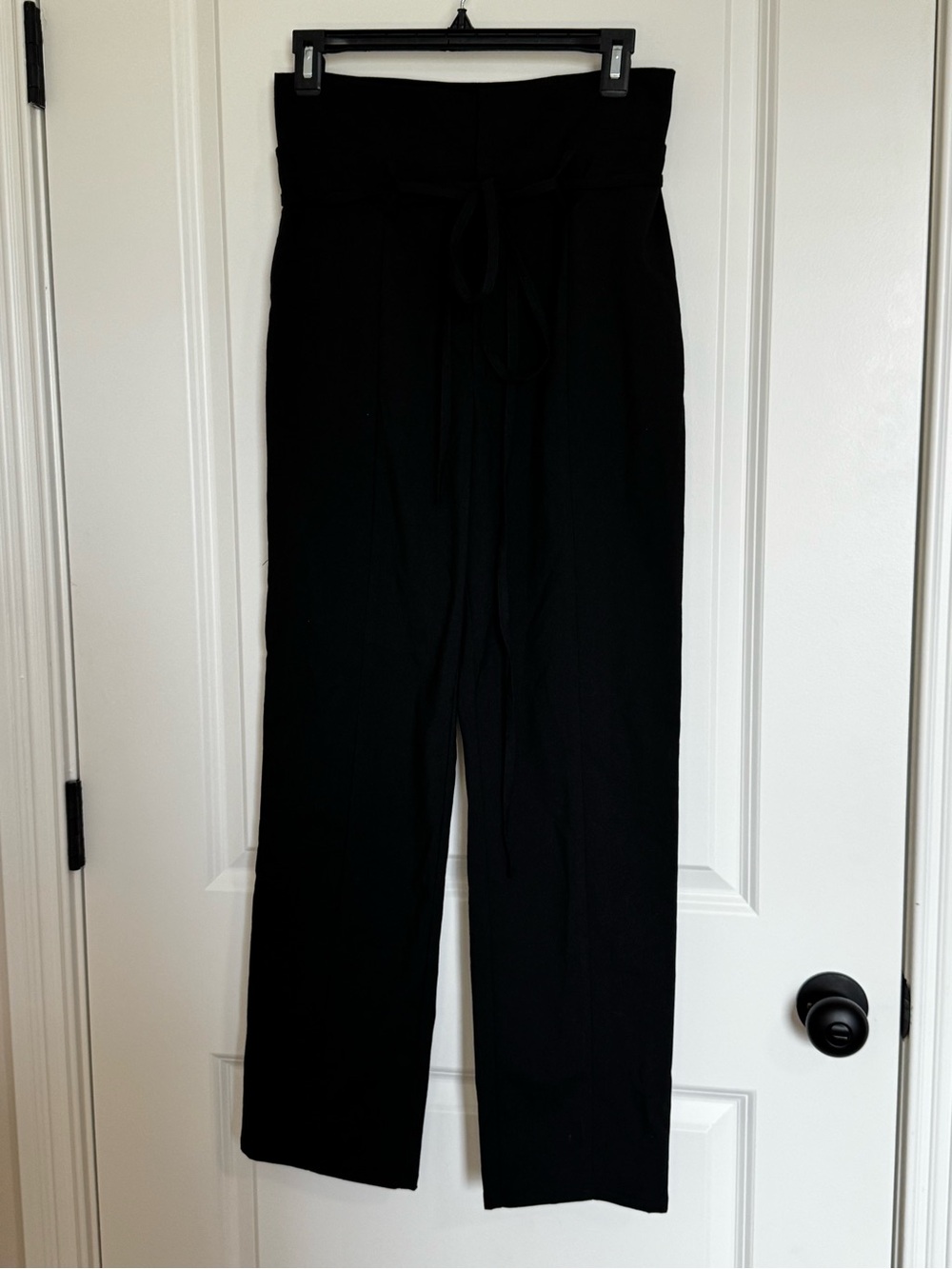 1.STATE Black High Waist Tie Front Pants NWT Sz 4